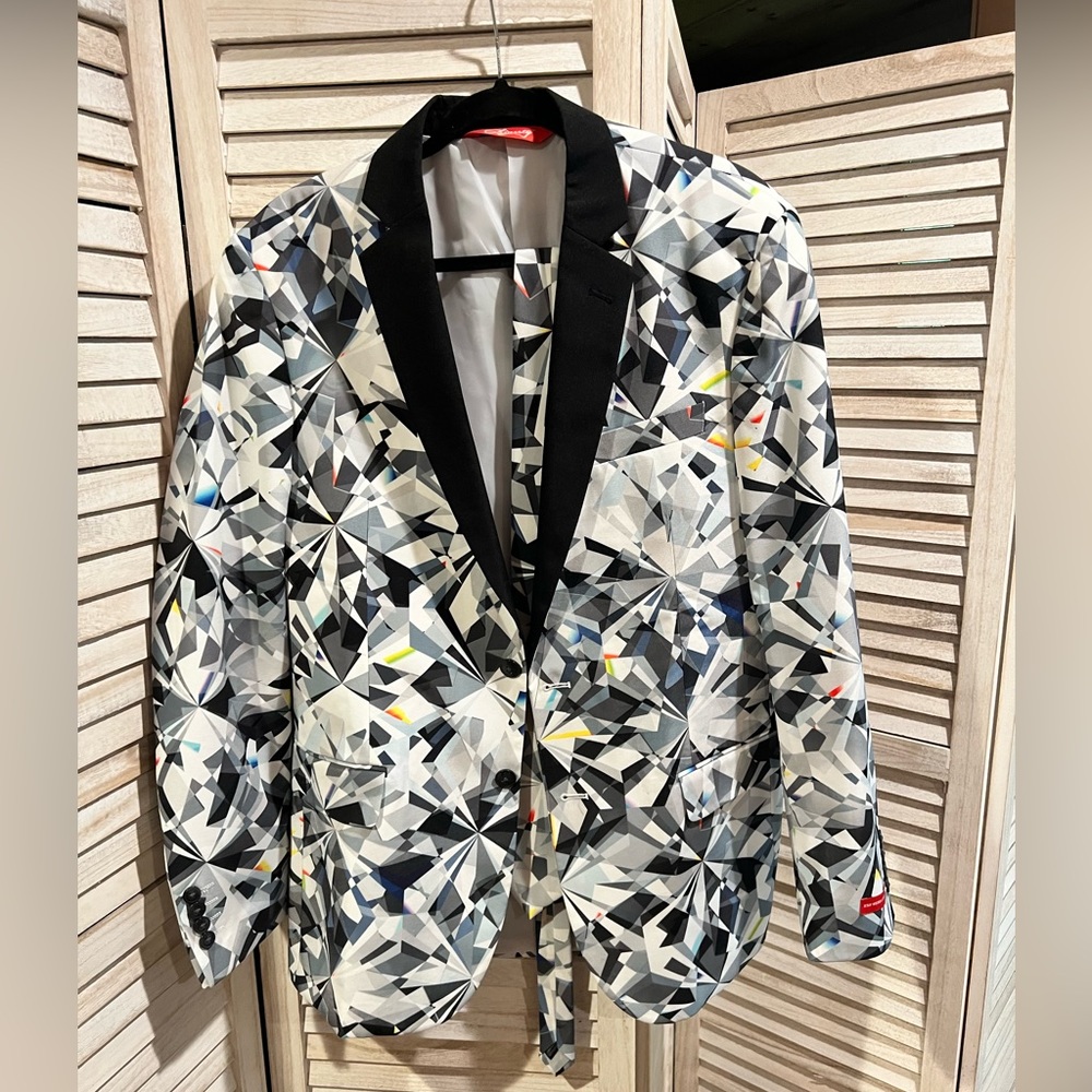 Shinesty Diamond Tux Jacket and Tie